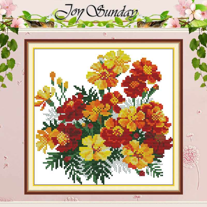 Embroidery Yellow Flower - Little Yellow Flower Patterns Counted Cross