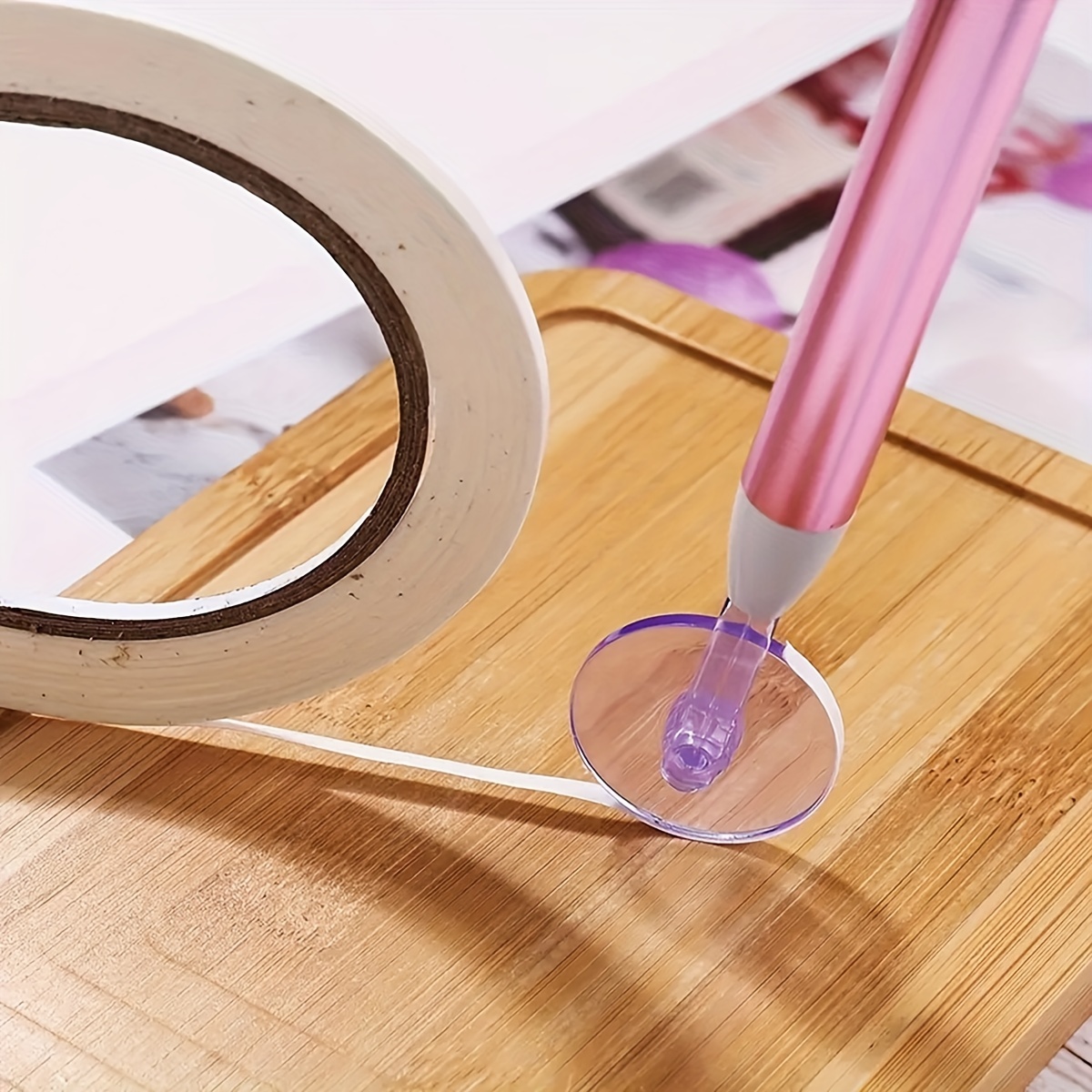 Embroidery Needle Pen - 1 Set Of 5rollers Adhesive Tape