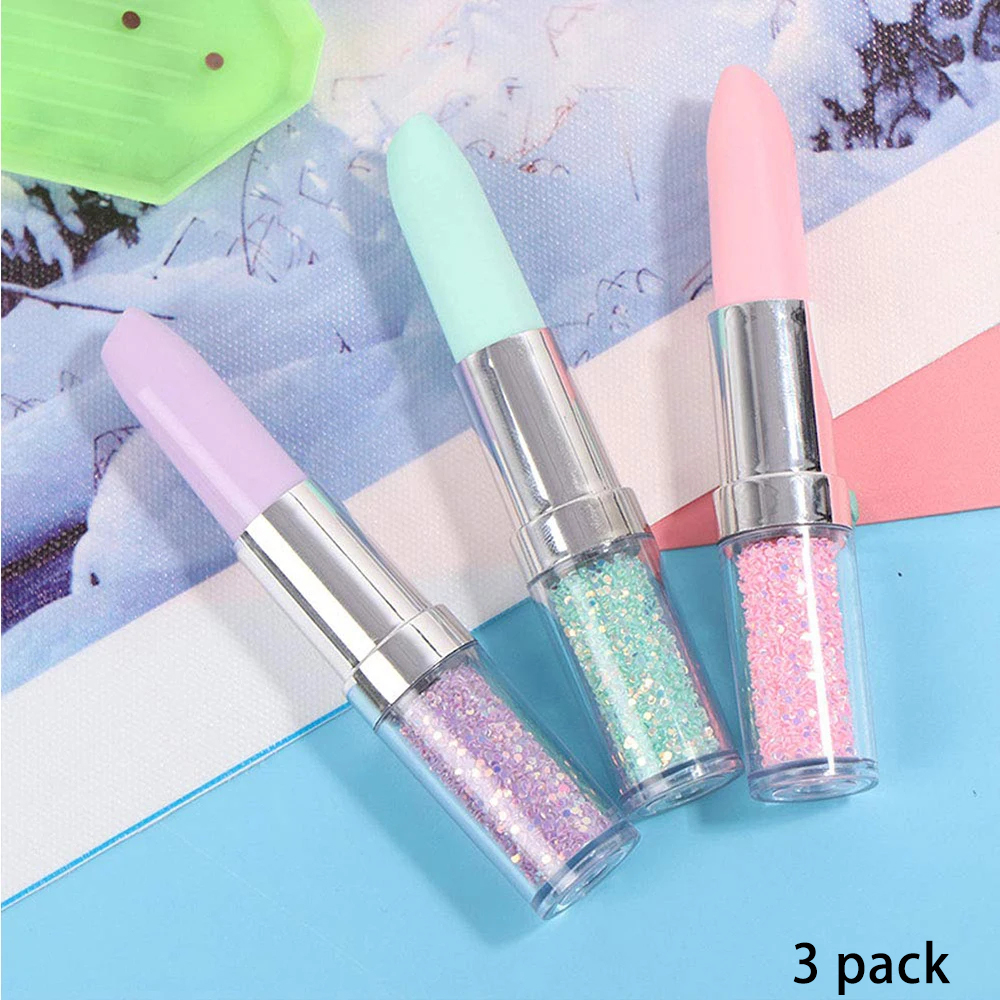 Embroidery Needle Pen - Lipstick Shape Diamond Painting Pen 5D