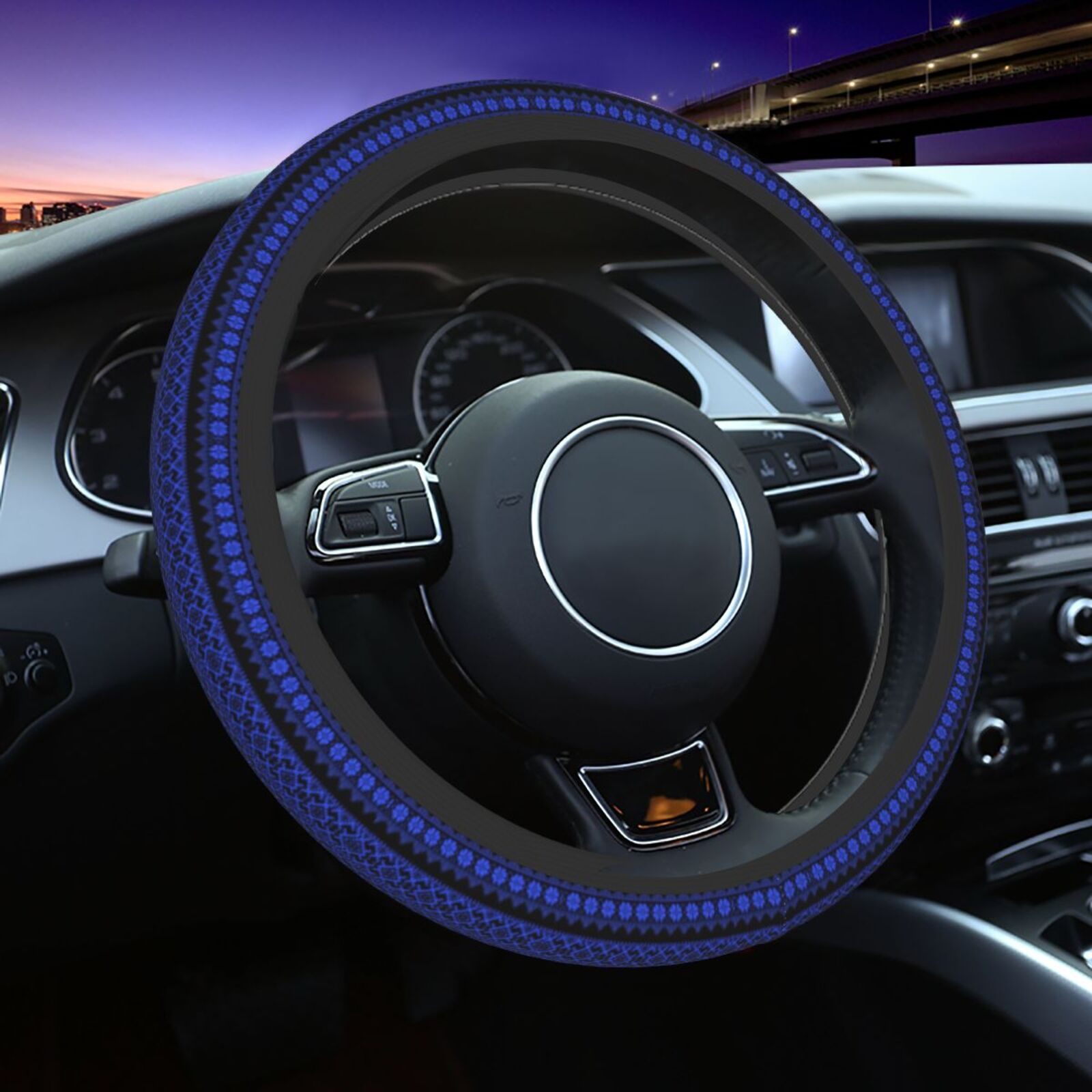 Embroidery Hub - Ukraine Embroidery Pattern Print Car Steering