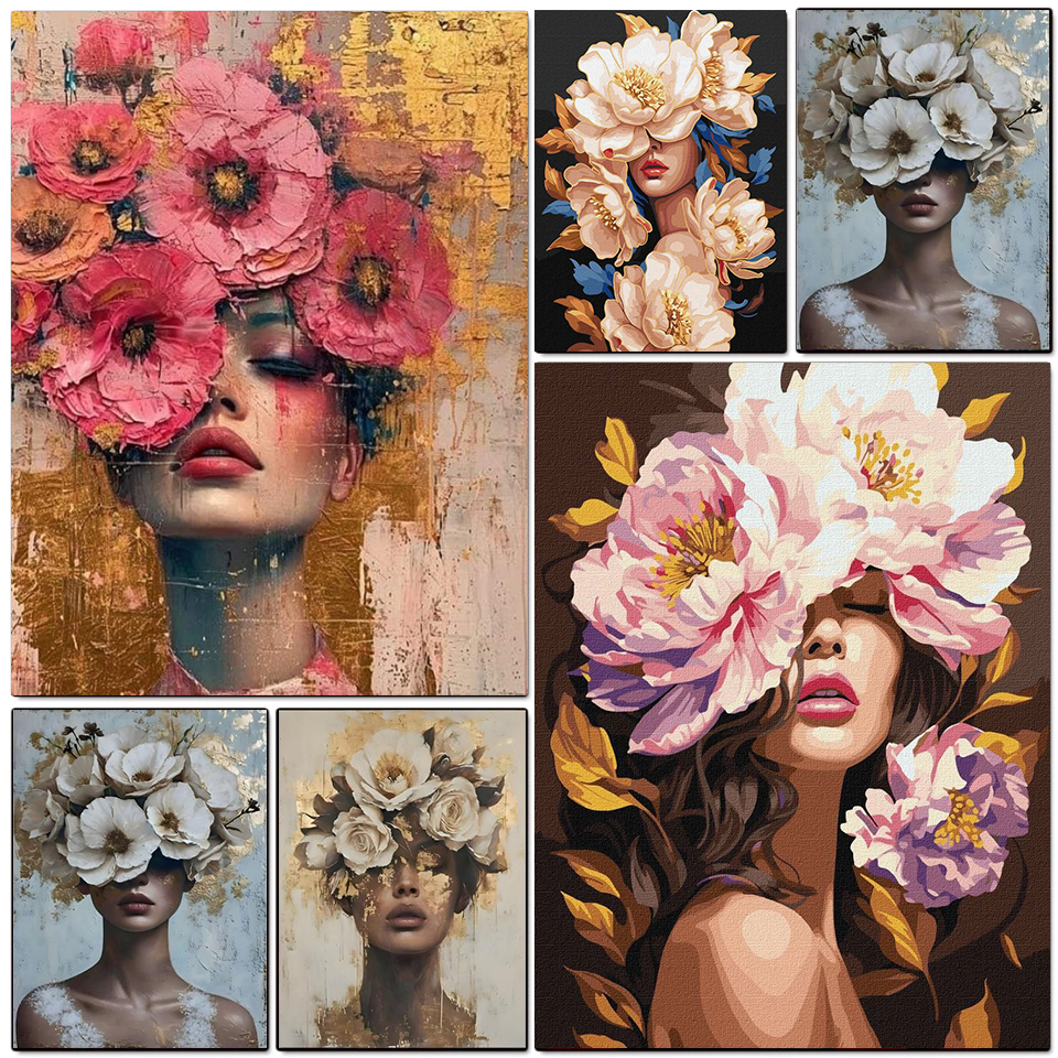 Embroidery Pattern - Diamond Painting Beauty Girl Diamond Art