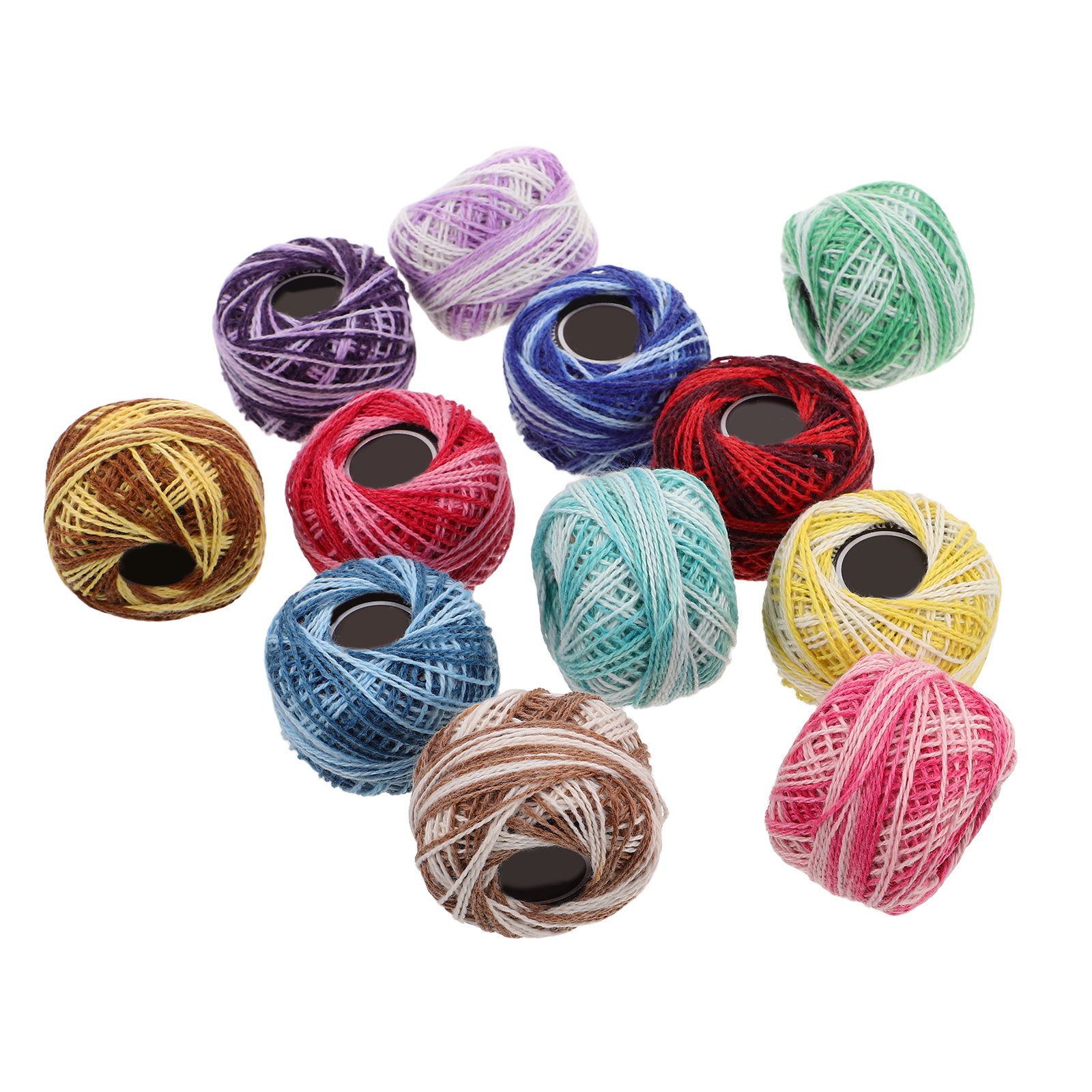 Embroidery Floss - 12Pcs Cotton Embroidery Floss Set Bright