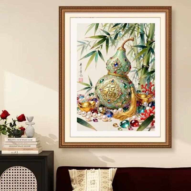 Embroidery X Stitch - 9CT 11CT gourd Embroidery DIY Chinese