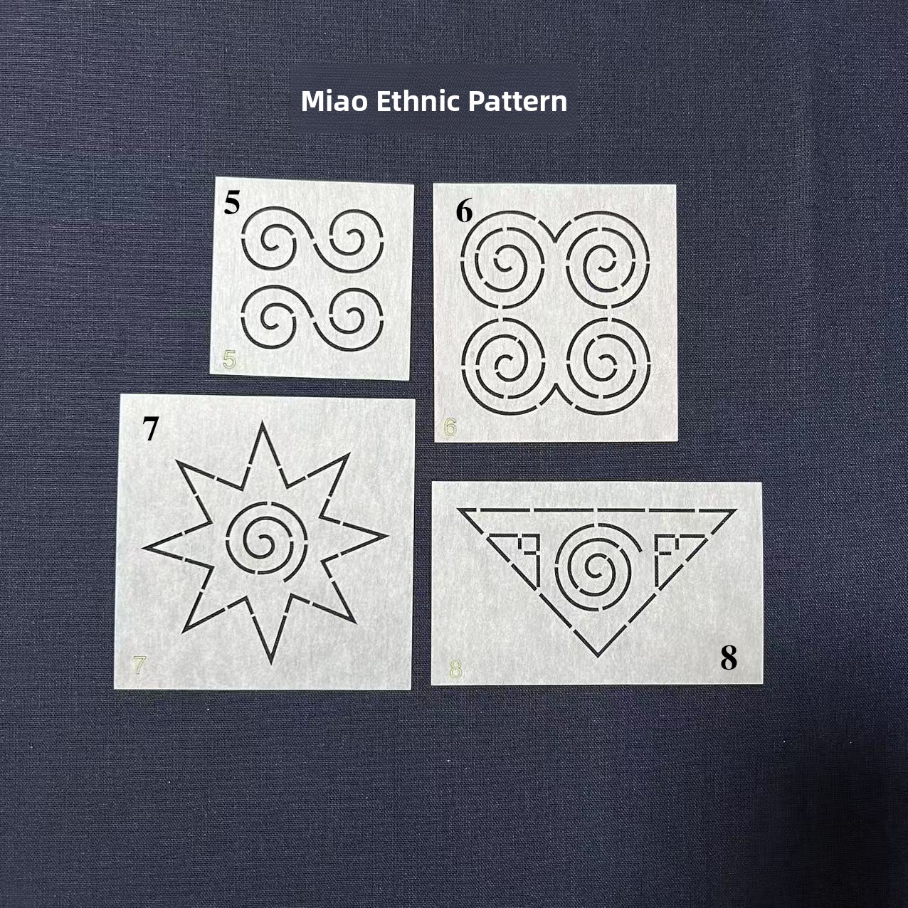 Embroidery Pattern - Soft Transfer Embroidery Template Miao Ethnic