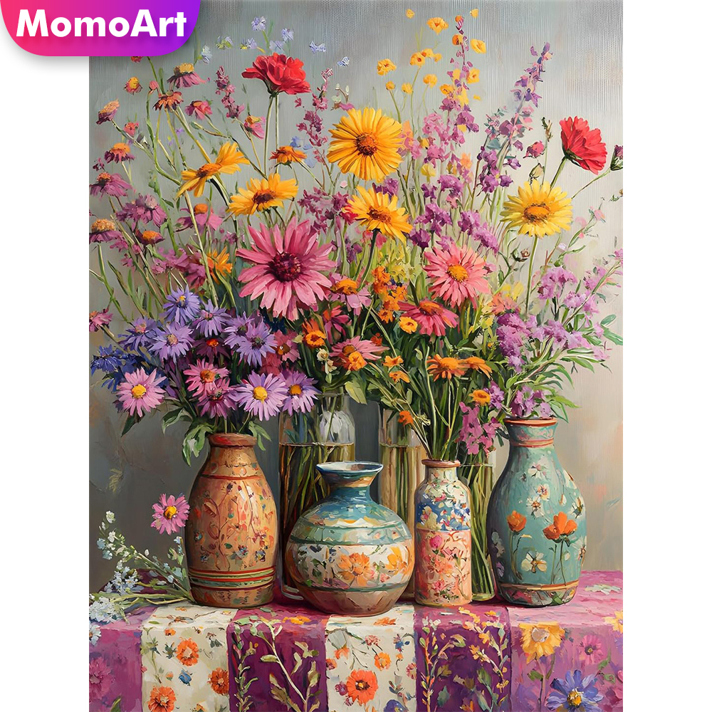 Momoart New Arrival Diamond Em - Embroidery Daisy Flower incelemesi ve fiyatı
