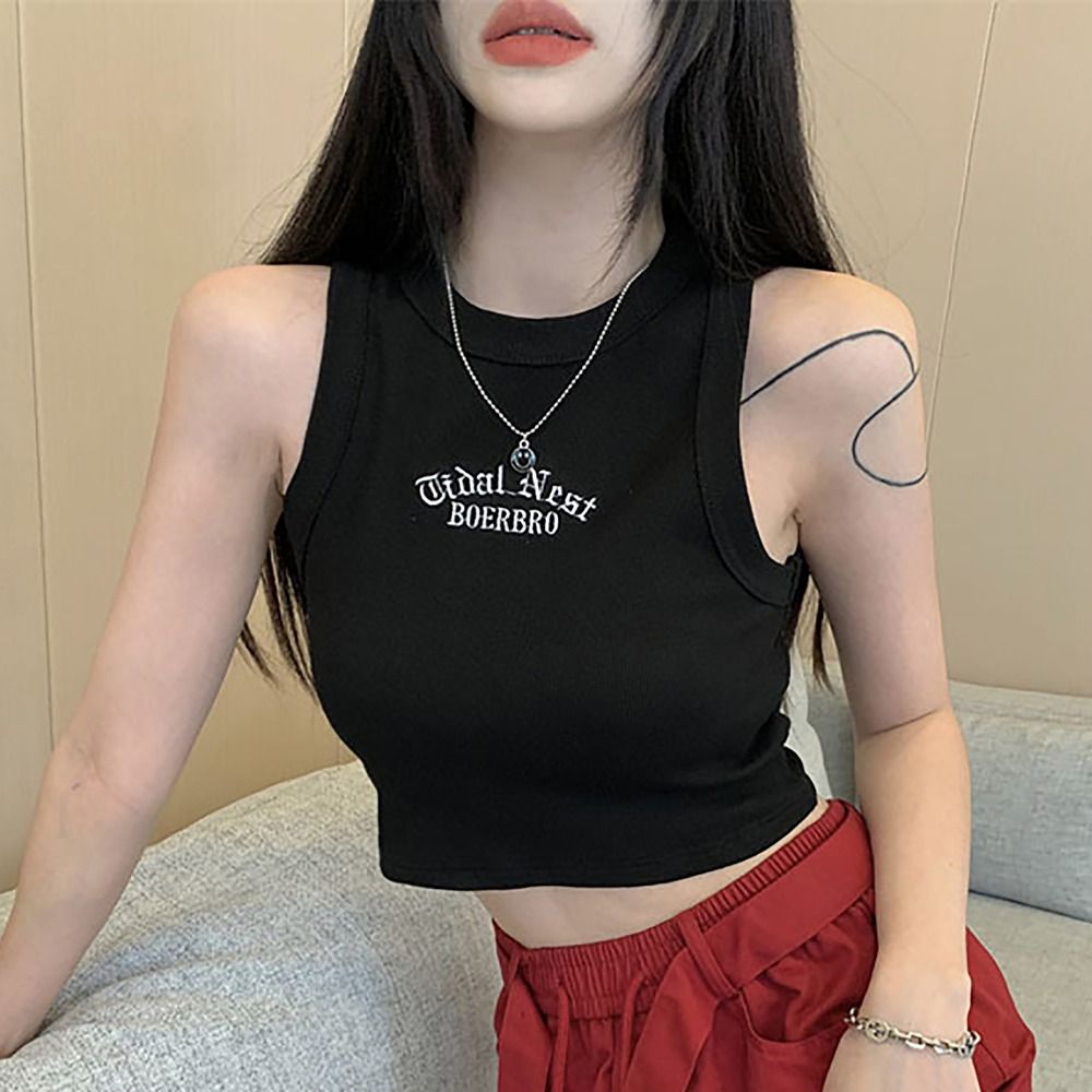Fashion Microelastic Sleeveles - Embroidery Letter M incelemesi ve fiyatı