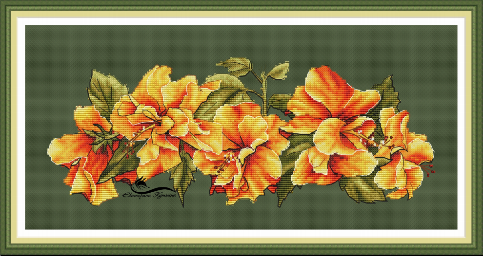 Cross stitch Kit 14CT Canvas C - Embroidery Yellow Flower incelemesi ve fiyatı