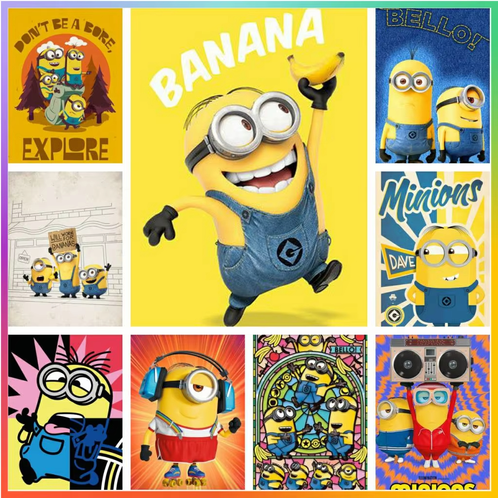 Cartoon Lovely Cute-M-Minions  - Embroidery Love incelemesi ve fiyatı