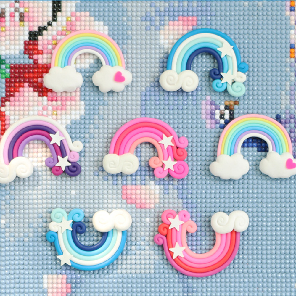 1PC Cute Rainbow Shape Diamond - Embroidery Painting incelemesi ve fiyatı