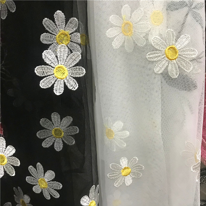 150cm Wide Daisy Embroidery La - Embroidery Daisy Flower incelemesi ve fiyatı