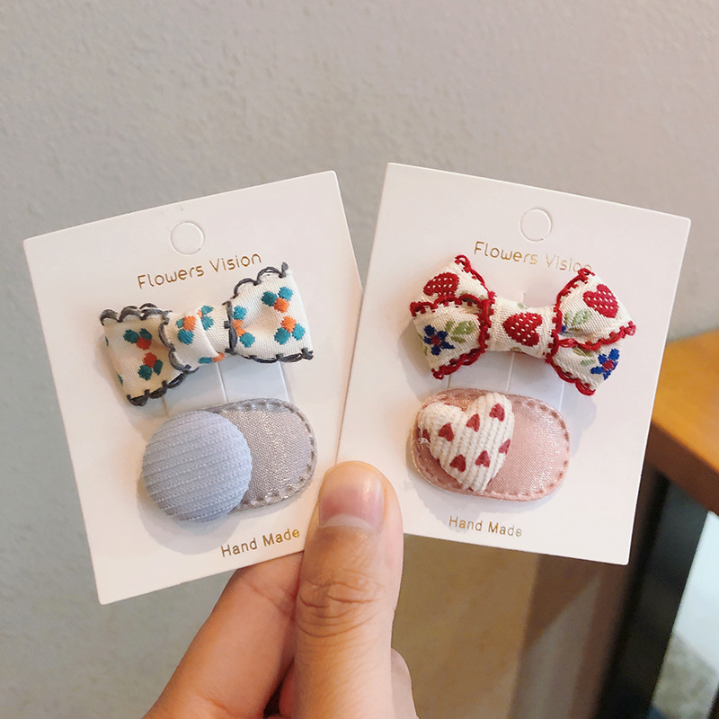 2pcs/lot Children Hair Pins Fl - Embroidery Love incelemesi ve fiyatı