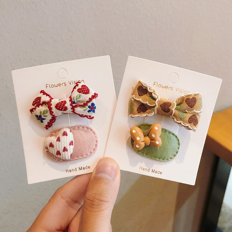 2pcs/lot Children Hair Pins Fl - Embroidery Love incelemesi ve fiyatı
