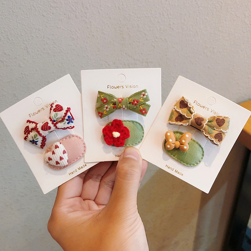 2pcs/lot Children Hair Pins Fl - Embroidery Love incelemesi ve fiyatı