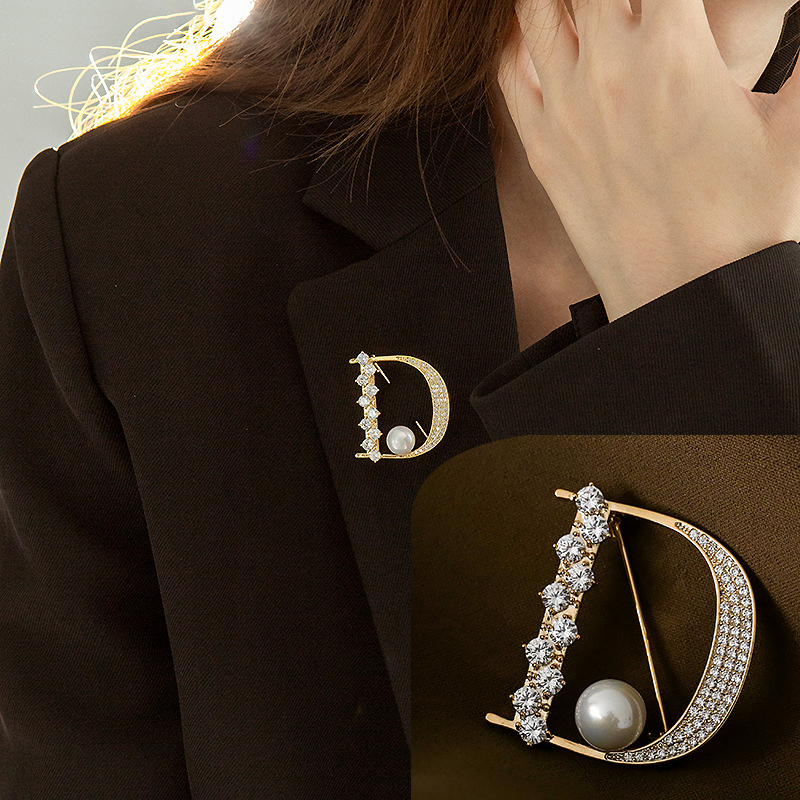 Luxury Rhinestone Letter D Bro - Embroidery Letter M incelemesi ve fiyatı