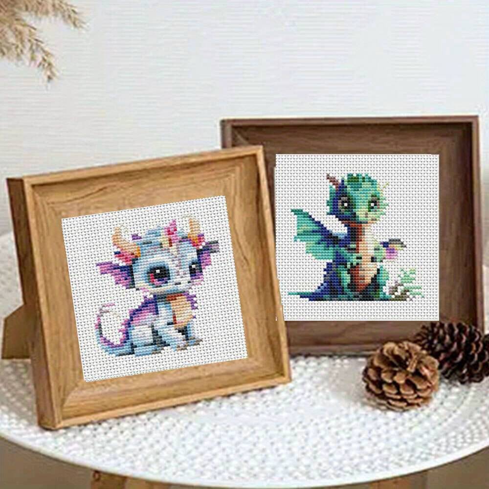 12Pcs Dragon Cross Stitch 11CT - Embroidery X Stitch incelemesi ve fiyatı