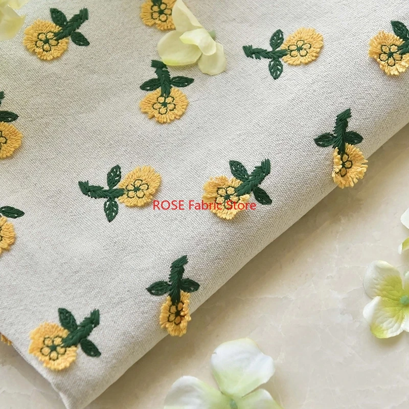 Ins-inspired 3D Small Yellow F - Embroidery Yellow Flower incelemesi ve fiyatı