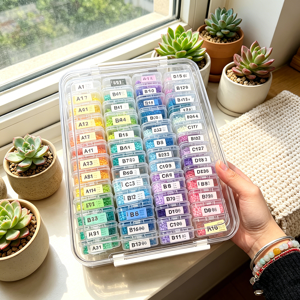 60pcs Transparent Plastic Stor - Embroidery Painting incelemesi ve fiyatı