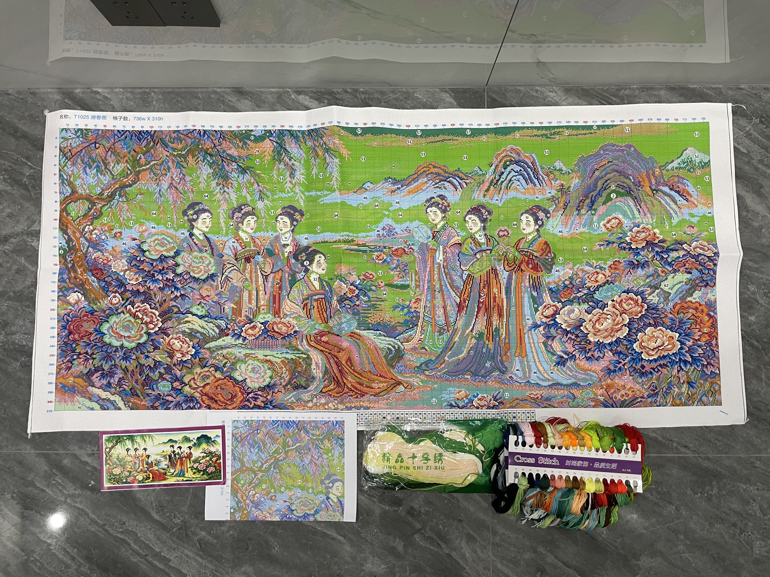 9CT 11CT 14CT Spring Garden An - Embroidery X Stitch incelemesi ve fiyatı