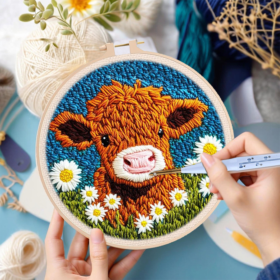 DIY Punch Needle Embroidery Ki - Embroidery Daisy Flower incelemesi ve fiyatı