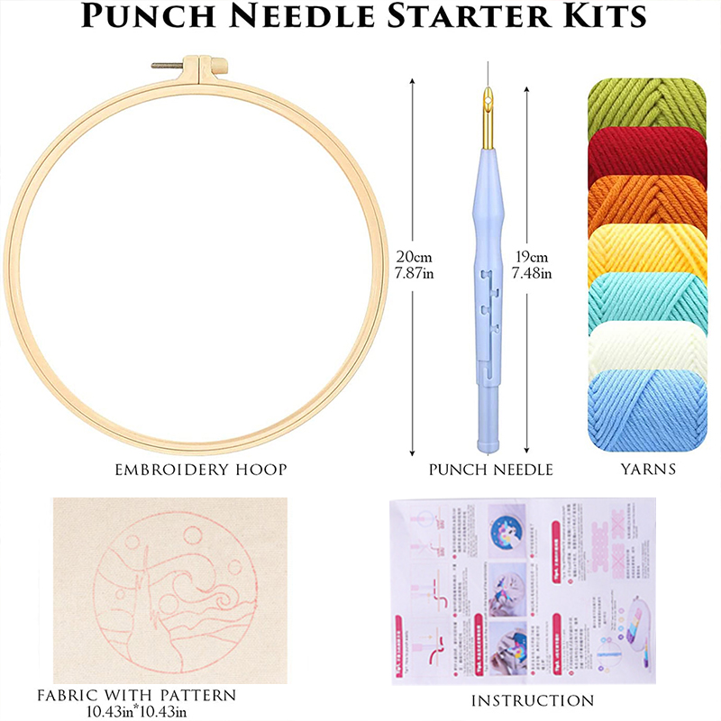 DIY Punch Needle Embroidery Ki - Embroidery Daisy Flower incelemesi ve fiyatı