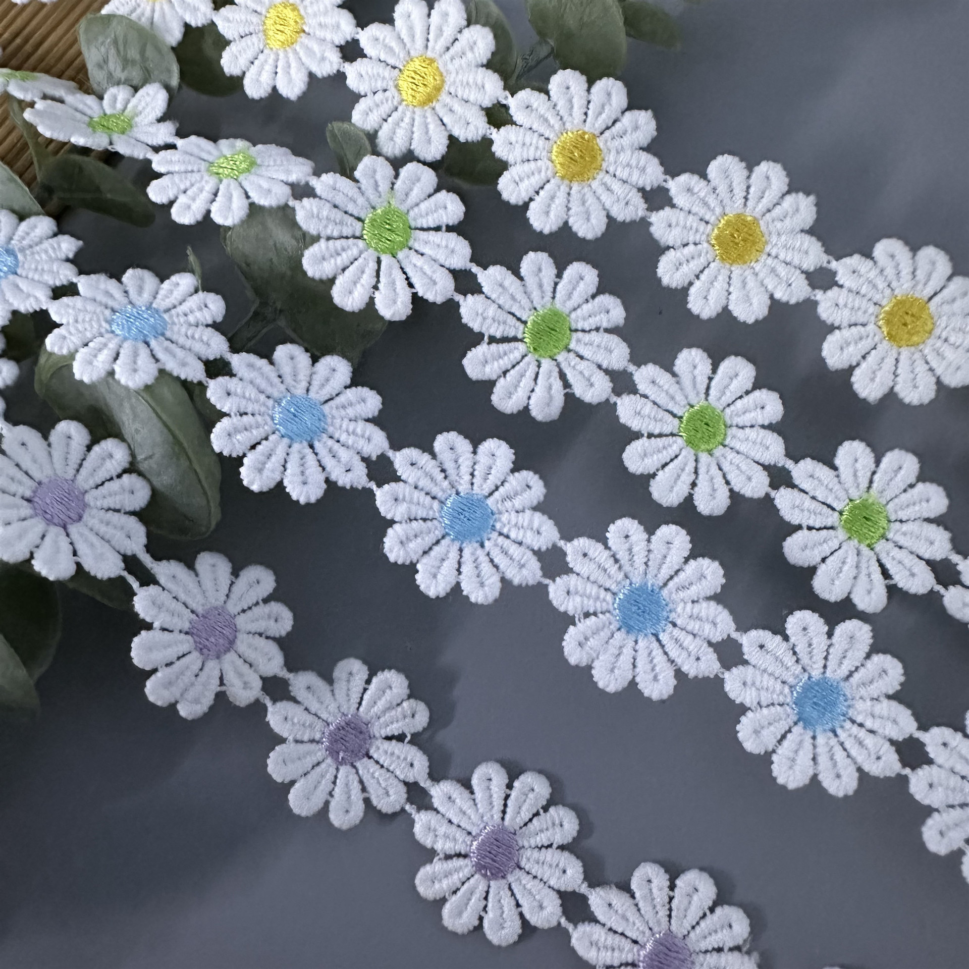 Daisy Lace Sunflower Wedding D - Embroidery Daisy Flower incelemesi ve fiyatı