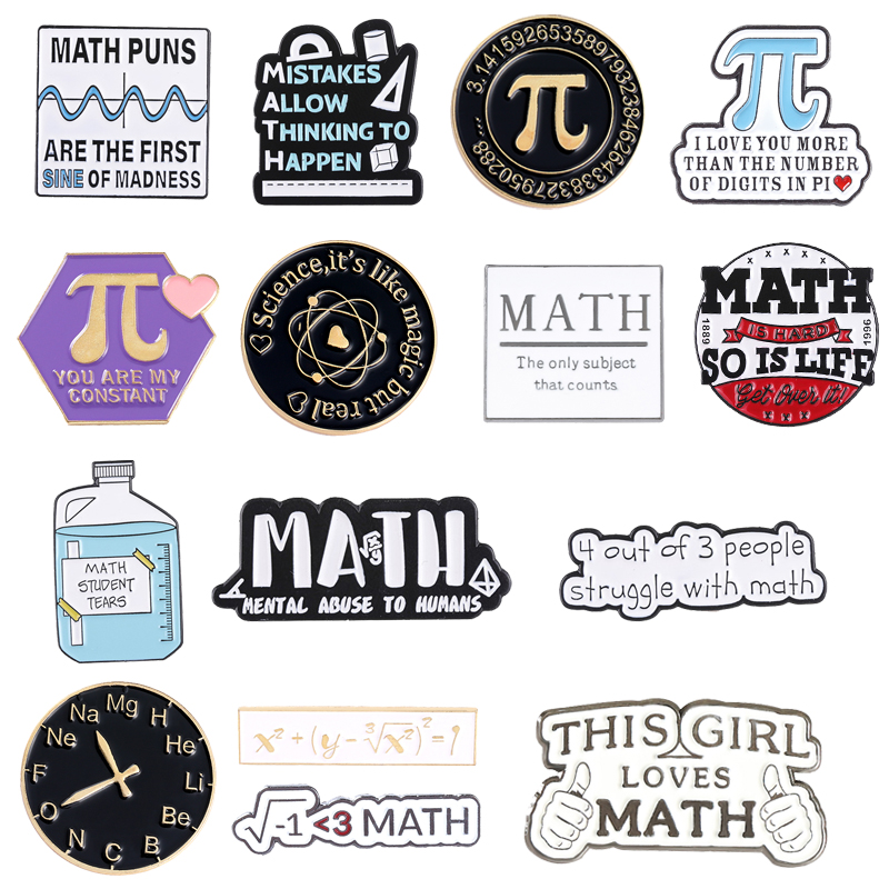 Creative Math Enamel Brooches  - Embroidery Love incelemesi ve fiyatı