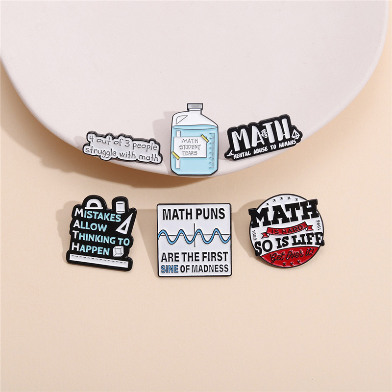 Creative Math Enamel Brooches  - Embroidery Love incelemesi ve fiyatı