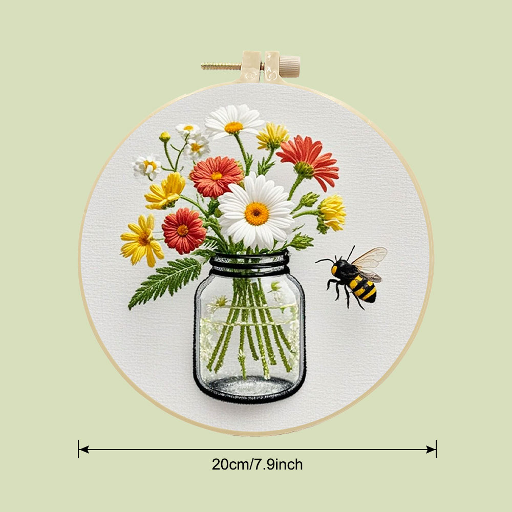 1PCS Diy Embroidery Kits Daisy - Embroidery Daisy Flower incelemesi ve fiyatı