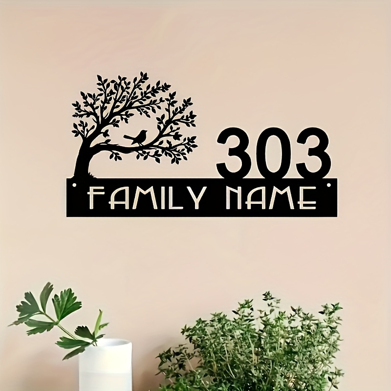 Custom Metal Address Sign with - Embroidery Garden incelemesi ve fiyatı