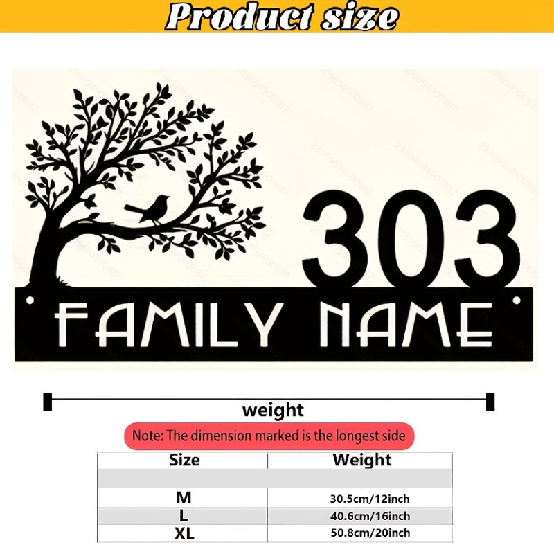 Custom Metal Address Sign with - Embroidery Garden incelemesi ve fiyatı
