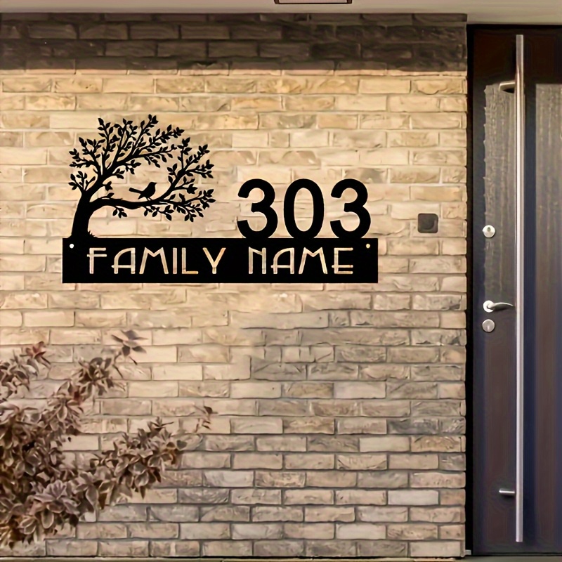 Custom Metal Address Sign with - Embroidery Garden incelemesi ve fiyatı