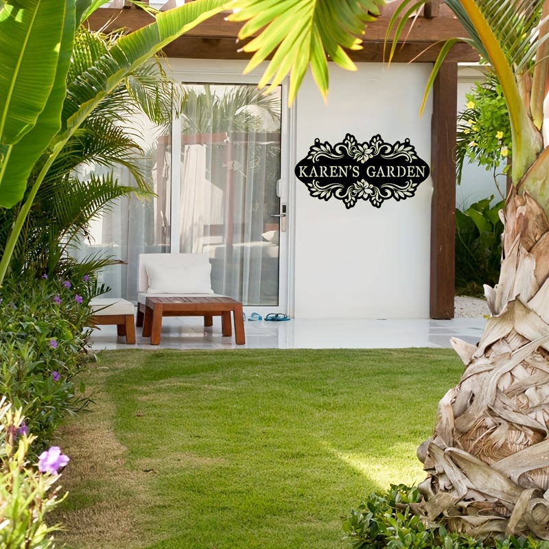 Custom Metal Art Sign with Nam - Embroidery Garden incelemesi ve fiyatı