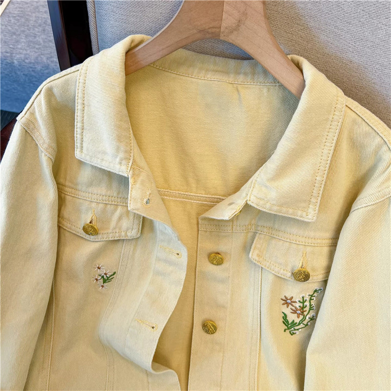 Korean Vintage Flower Embroide - Embroidery Yellow Flower incelemesi ve fiyatı