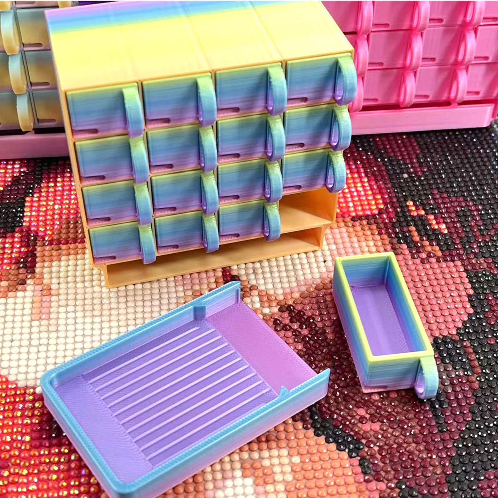 Portable Container Diamond Pai - Embroidery Painting incelemesi ve fiyatı