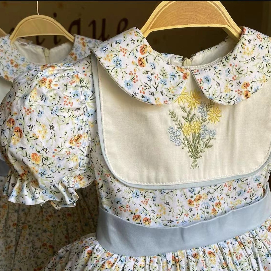 0-12Y Baby Girl Summer Flower  - Embroidery Yellow Flower incelemesi ve fiyatı
