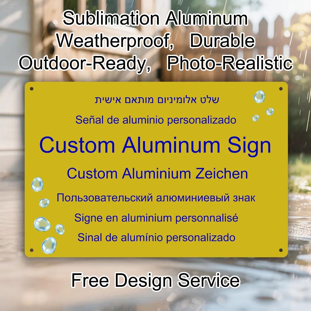 Custom Aluminum Sign Personali - Embroidery Garden incelemesi ve fiyatı