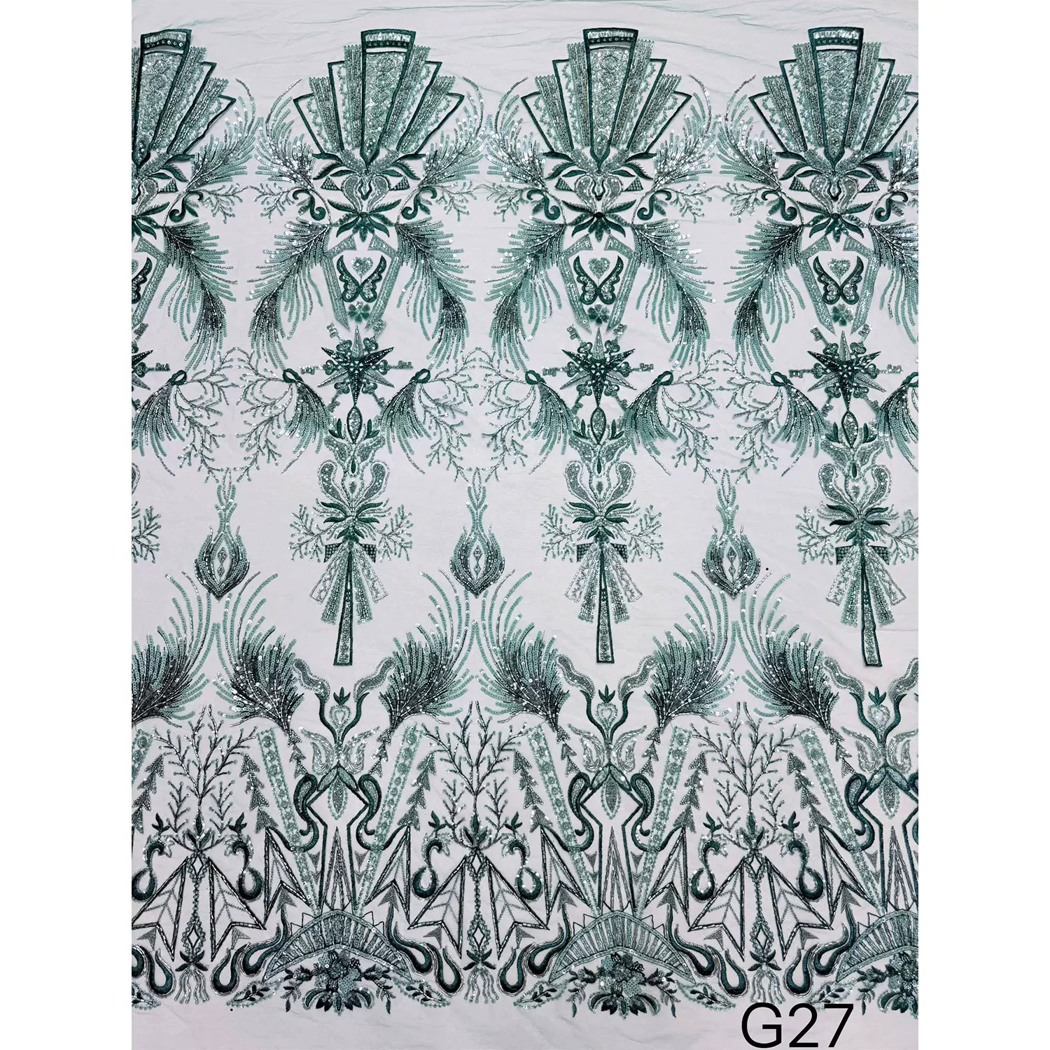 1yard soft Lace fabric Geometr - Embroidery Pattern incelemesi ve fiyatı