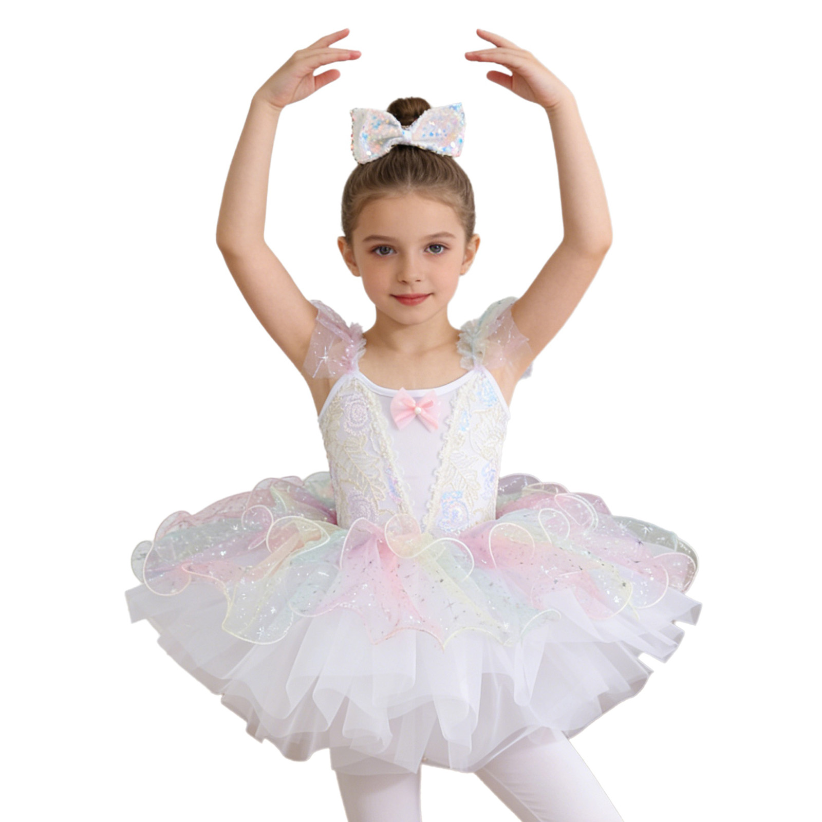 Kids Girls Ballet Dance Dress  - Embroidery Jersey incelemesi ve fiyatı