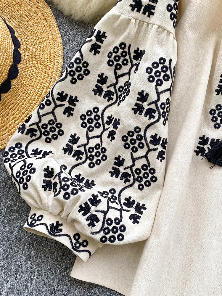 Women embroidered blouse autum - Embroidery Jersey incelemesi ve fiyatı