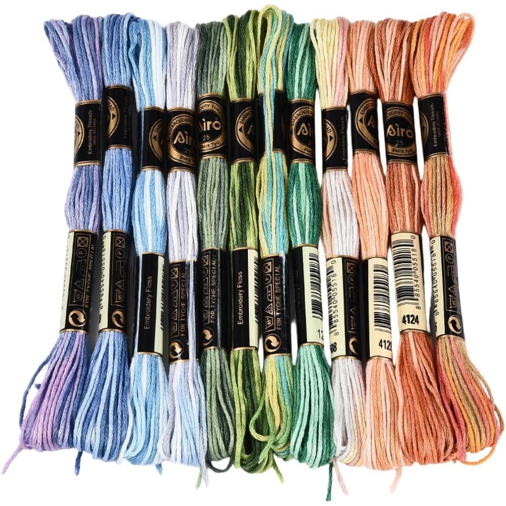 12 Skeins 105 Yards Cross Stit - Embroidery Floss incelemesi ve fiyatı