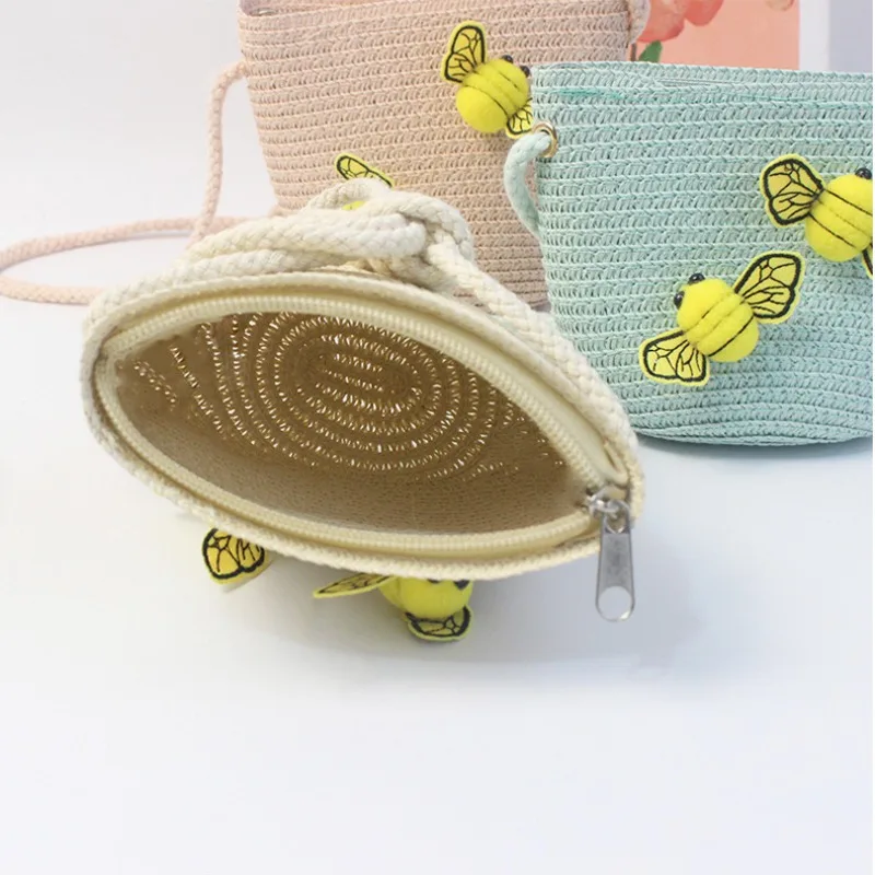 Children's Straw Crossbody Bag - Embroidery Love incelemesi ve fiyatı