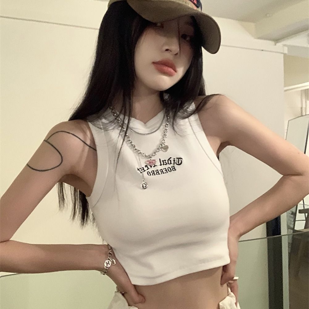 Simple Microelastic Sleeveless - Embroidery Letter M incelemesi ve fiyatı