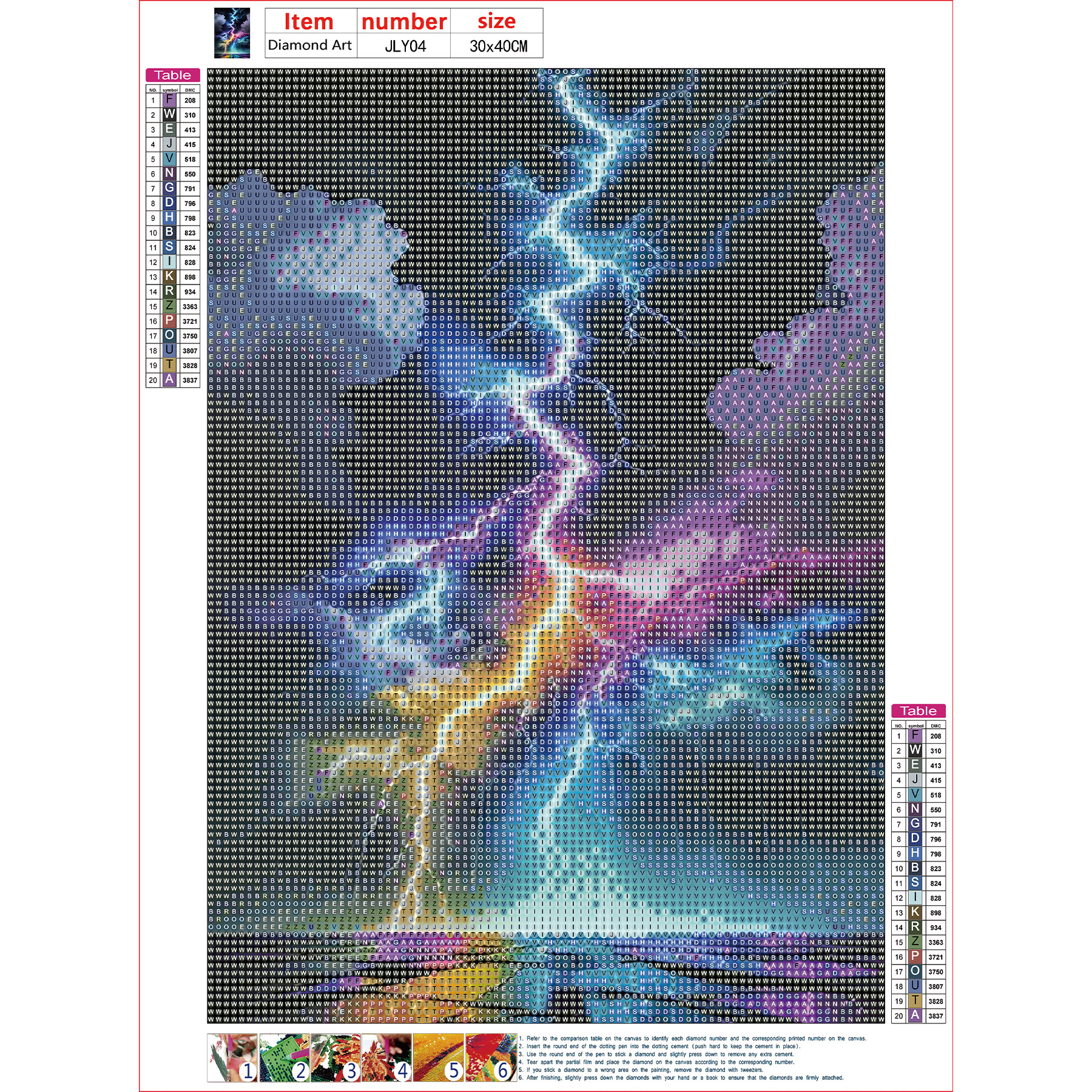 DIY Diamond Painting Colorful  - Embroidery Pattern incelemesi ve fiyatı