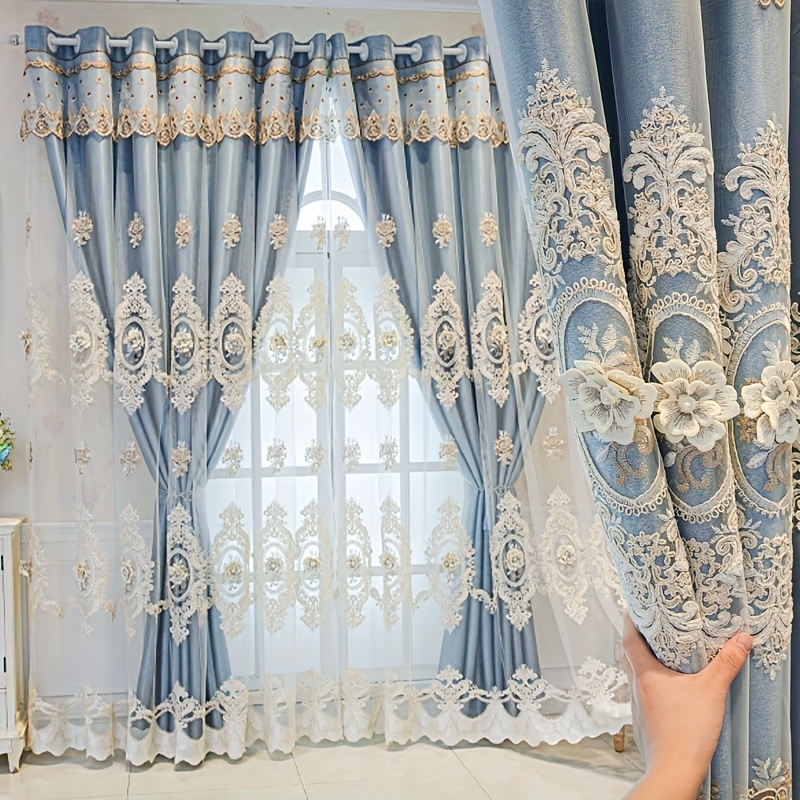 1pc Luxury Double-layer Europe - Embroidery Pattern incelemesi ve fiyatı