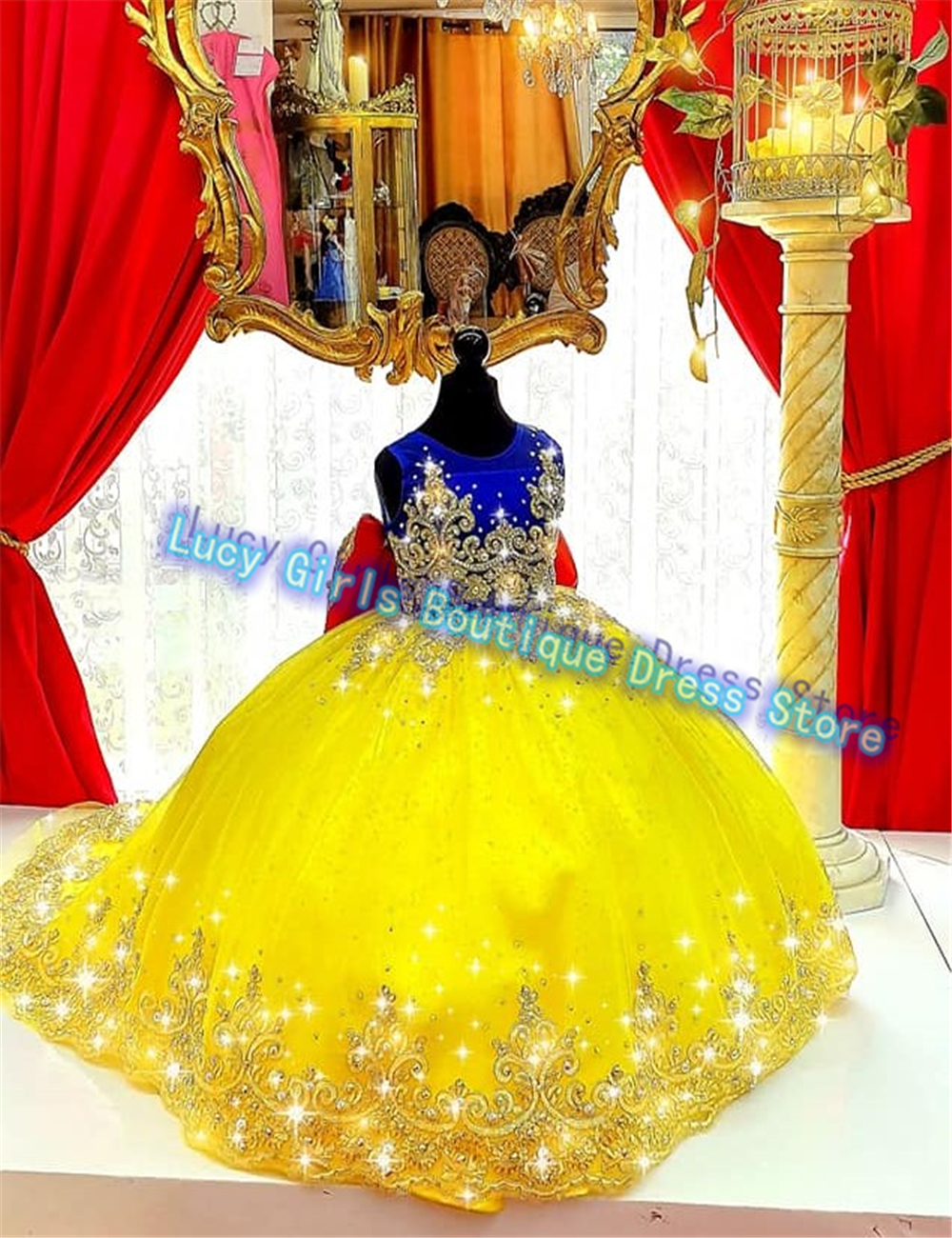 Luxuriously Yellow Flower Girl - Embroidery Yellow Flower incelemesi ve fiyatı