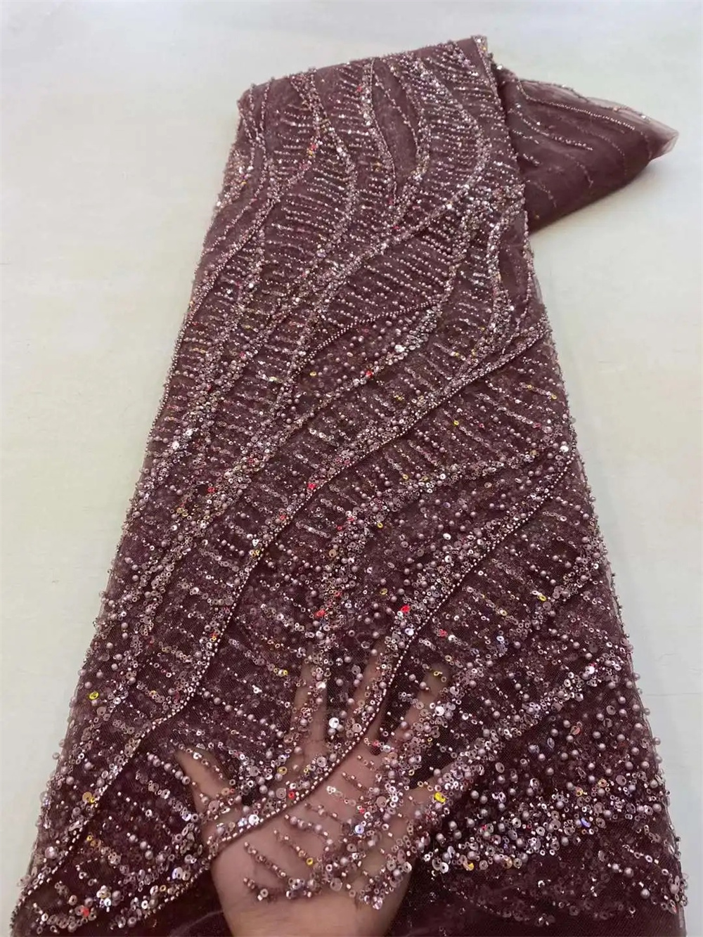Wholesale 2025 African Sequins - Embroidery Jersey incelemesi ve fiyatı