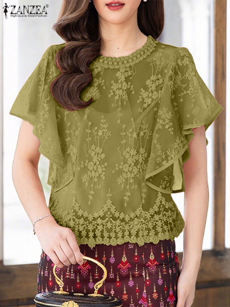 ZANZEA Women Embroidery Blouse - Embroidery Jersey incelemesi ve fiyatı
