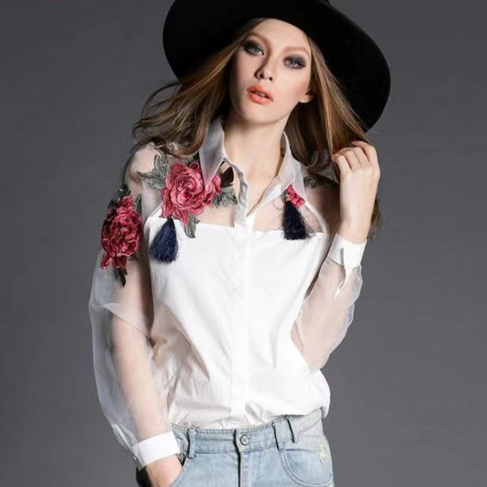 Womn's Fashion Floral Embroide - Embroidery Jersey incelemesi ve fiyatı