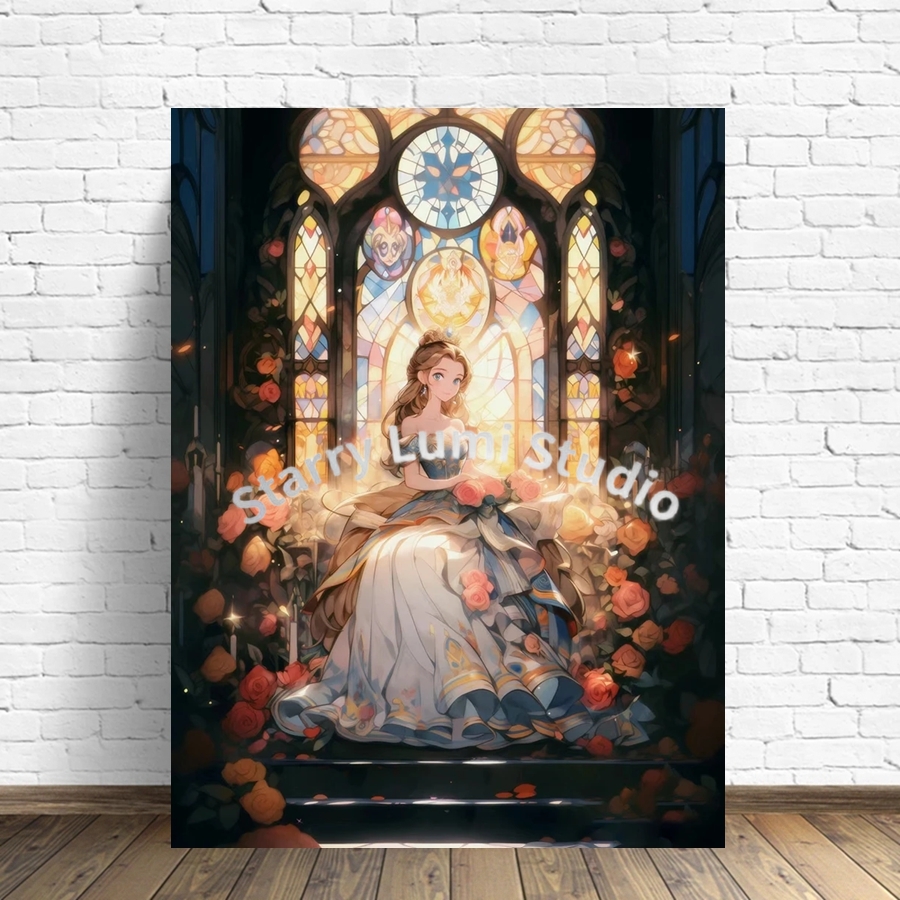 Cute Cinderella Castle 5D Full - Embroidery Daisy incelemesi ve fiyatı