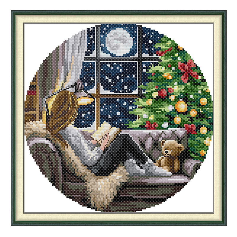 The Christmas Tree and Girl Pa - Embroidery X Stitch incelemesi ve fiyatı